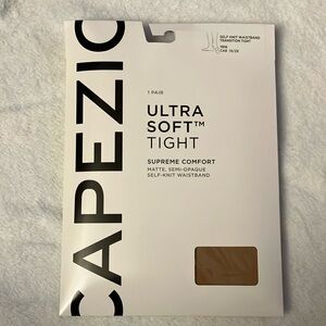 CAPEZIO ULTRA SOFT™ SELF KNIT WAISTBAND TRANSITION TIGHT® PLUS SIZE (Caramel)